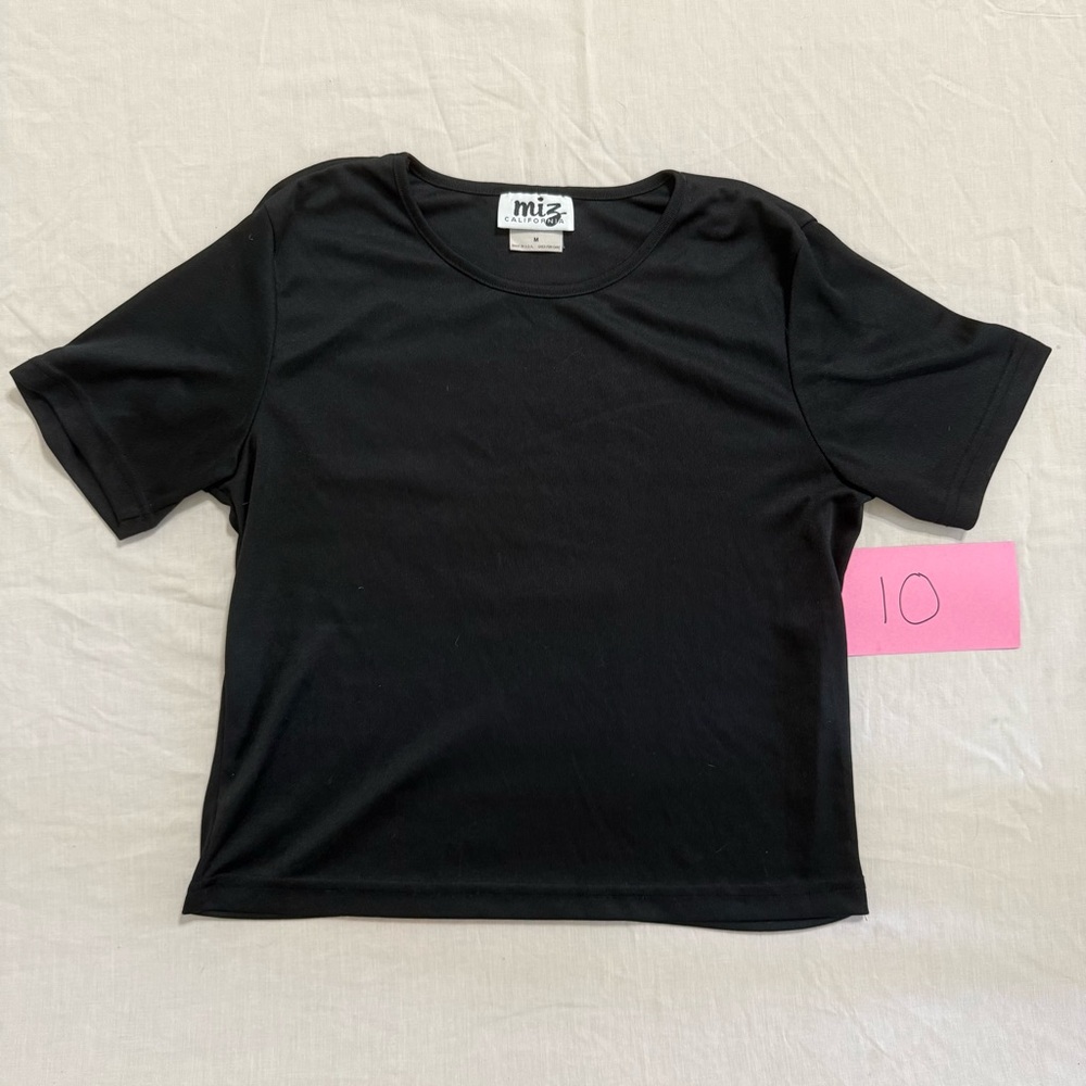 Miz California Women's Essential Black Short Sleeve Tee
